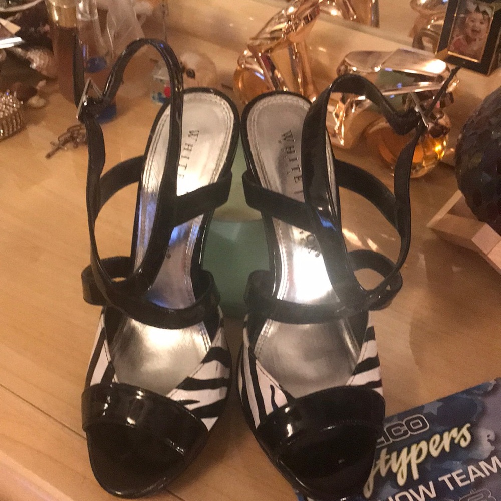 White and black shoes